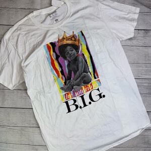 NWT VINTAGE Authentic The Notorious B.I.G. Biggie Smalls Baby Crown T-Shirt XL